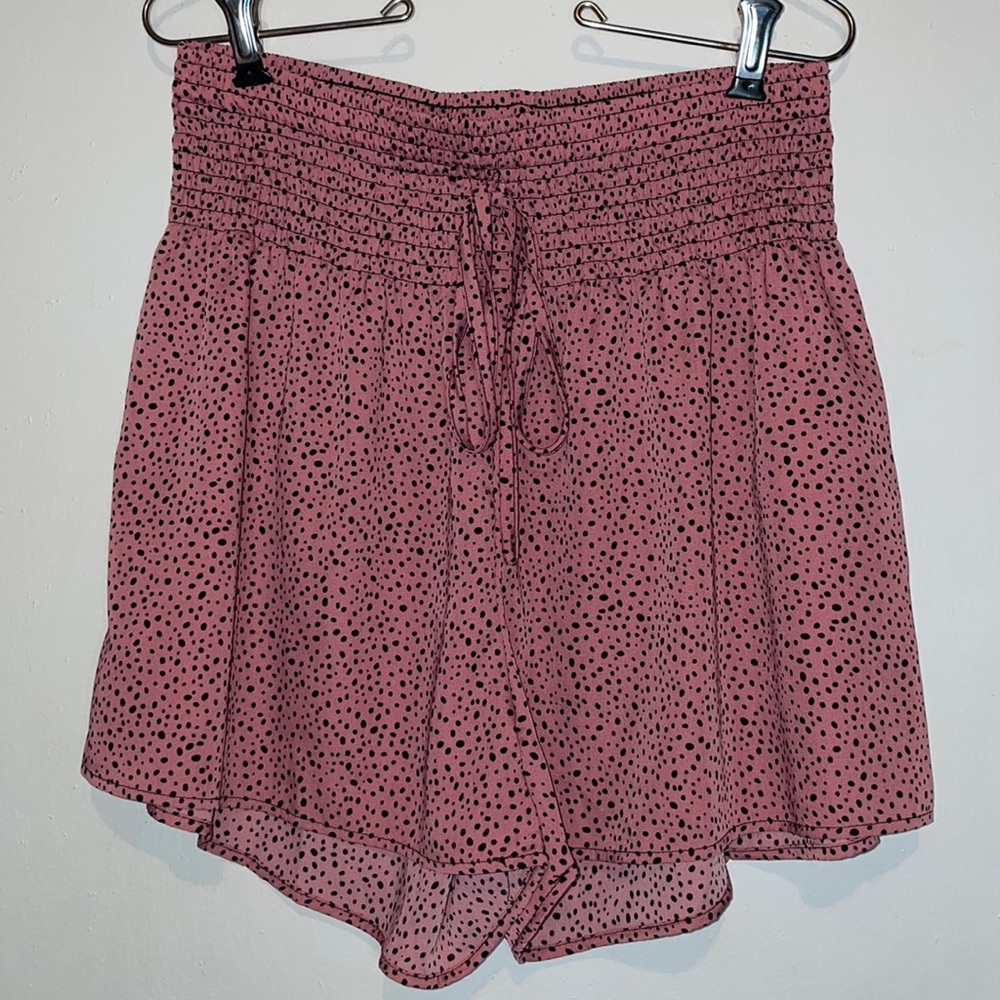 Dalmatian print flowy dress shorts women’s large